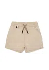 Hugo Boss Beige Shorts For Baby Boy With Logo In Beige