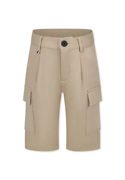 Hugo Boss Kids' Beige Shorts For Boy
