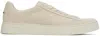 Hugo Boss Beige Suede Sneakers In 131-open White