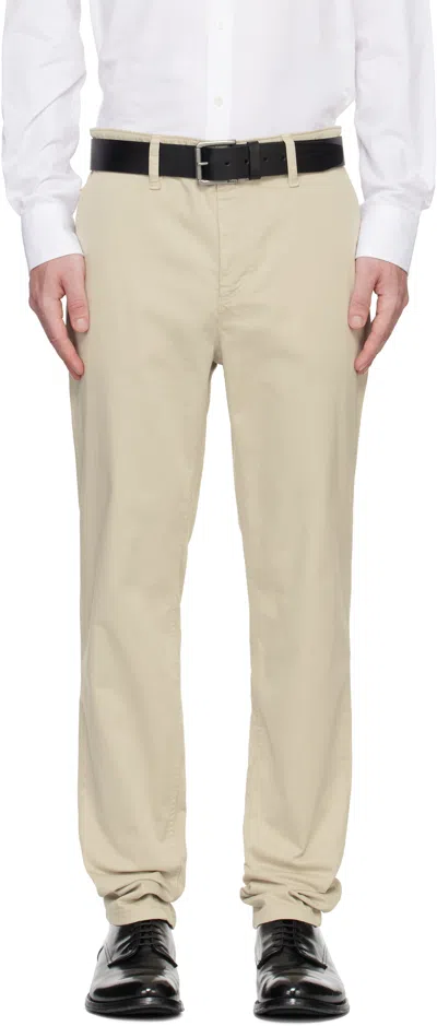 Hugo Boss Beige Tapered-fit Trousers In 271-light Beige
