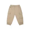 Hugo Boss Beige Trousers For Baby Boy With Logo In Beige