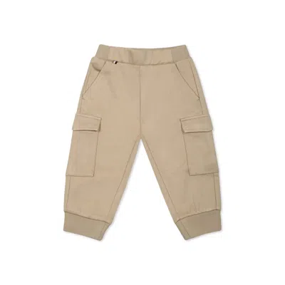 Hugo Boss Beige Trousers For Baby Boy With Logo