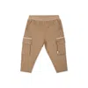 Hugo Boss Beige Trousers For Baby Boy With Logo In Beige