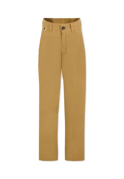 Hugo Boss Kids' Beige Trousers For Boy In Brown