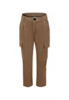 Hugo Boss Beige Trousers For Boy With Logo In Beige