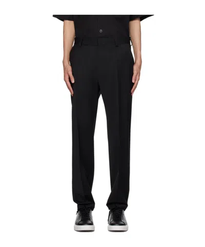 Hugo Boss Belt-loop Casual Pants In Black