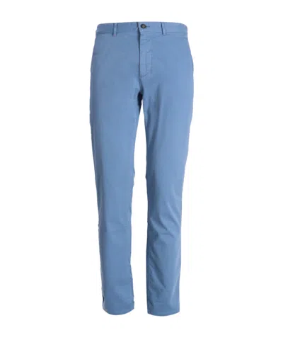 Hugo Boss Belt-loop Casual Pants In Blue