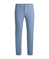 Hugo Boss Slim-fit Chinos In Stretch-cotton Gabardine In Blue