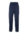 Hugo Boss Belt-loop Casual Pants In Blue