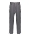 Hugo Boss Grey Cotton Trousers In Gray