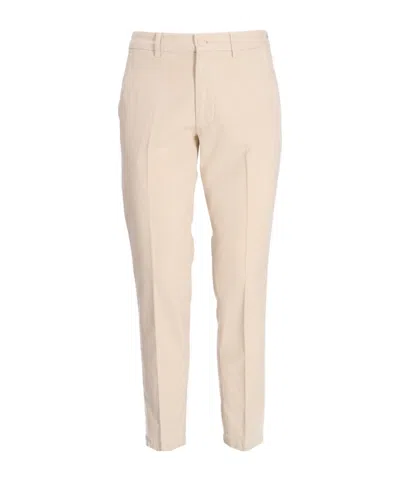 Hugo Boss Belt-loop Casual Pants In Nude