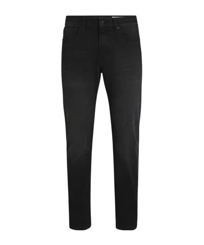 Hugo Boss Belt-loop Jeans In Black