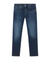 Hugo Boss Slim-fit Jeans In Rinse-washed Comfort-stretch Denim In Blue