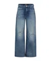 Hugo Boss Wide-leg Jeans In Blue Rigid Denim In Blue