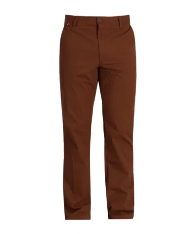 Hugo Boss Belt Loops Slacks In Brown