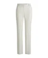 Hugo Boss Belt Loops Slacks In White