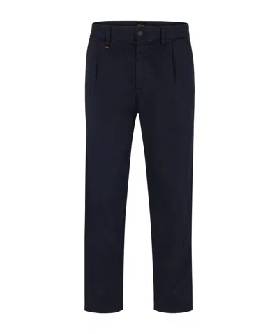 Hugo Boss Belt Ring Casual Pants In Black