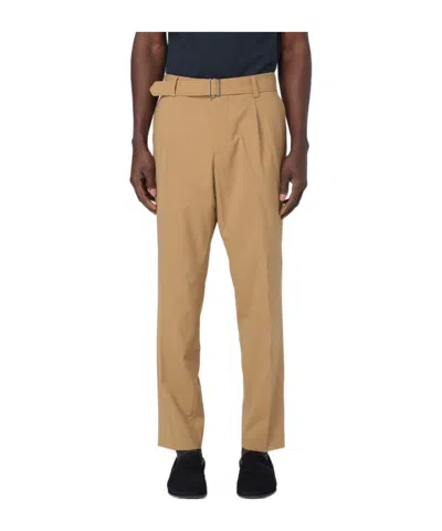 Hugo Boss Belt Ring Casual Pants In Brown