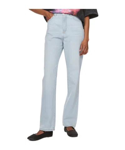 Hugo Boss Belt Ring Denim Trousers In Gray