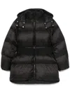 Hugo Boss Monogram Puffer Jacket In Schwarz