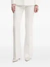 Hugo Boss Belted Flared Trousers In White