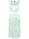 Hugo Boss Dress Boss Woman Color Multicolor In 绿色