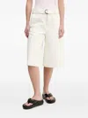 Hugo Boss Belted Shorts In Neutral