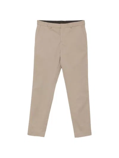 Hugo Boss Belt-loop Trousers In Neutral