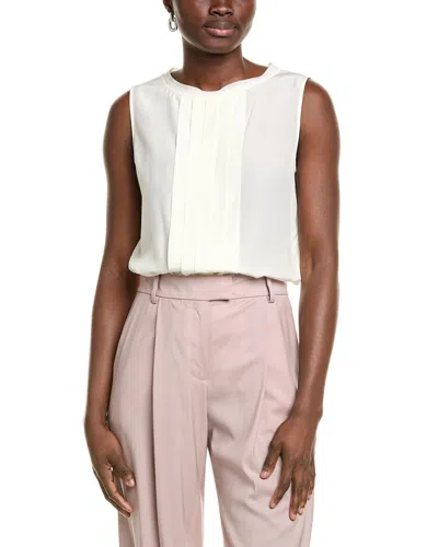 Hugo Boss Bemiula Silk Top In White