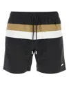 Hugo Boss Boss Black Nylon Swimming Shorts In Multi