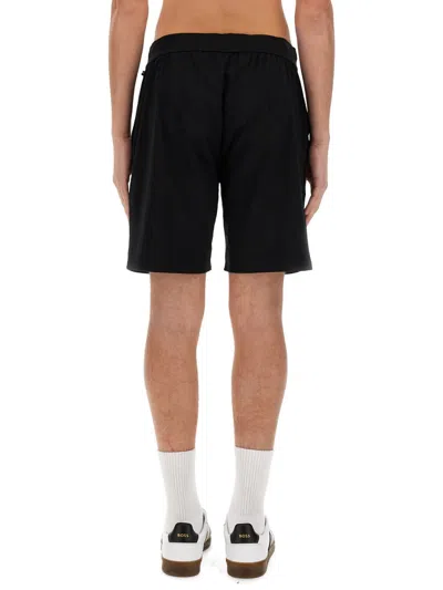 Hugo Boss Bermuda With Logo In Black