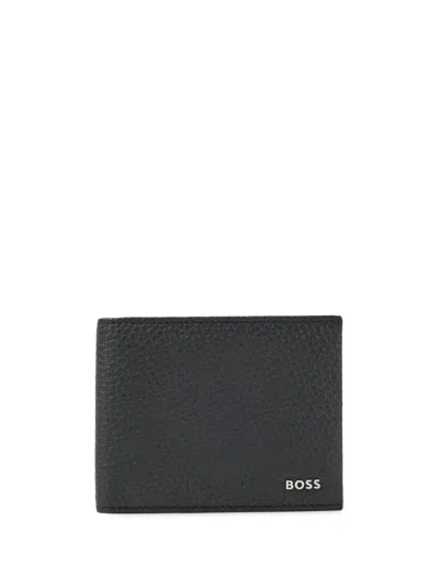 Hugo Boss Highway Leather Bifold Wallet In Black