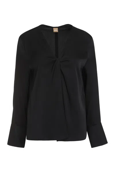 HUGO BOSS BIDINTA SILK BLOUSE