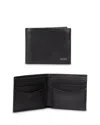 Hugo Boss Hugo New Crosstown Leather Bifold Wallet In Black