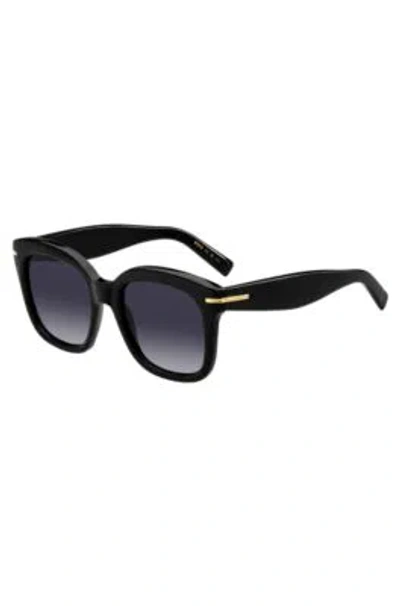 Hugo Boss Black-acetate Sunglasses With Gold-tone Hinges Women's Eyewear In Assorted-pre-pack