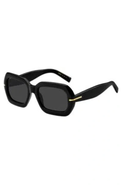 Hugo Boss Black-acetate Sunglasses With Gold-tone Hinges Women's Eyewear In Assorted-pre-pack