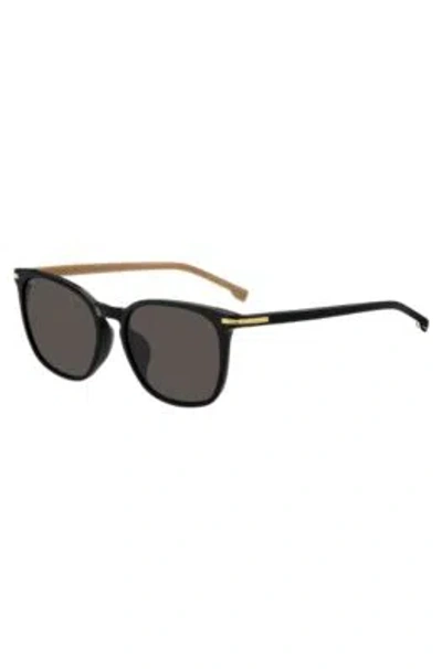 Hugo Boss Black-acetate Sunglasses With Gold-tone Trims Men's Eyewear In Assorted-pre-pack