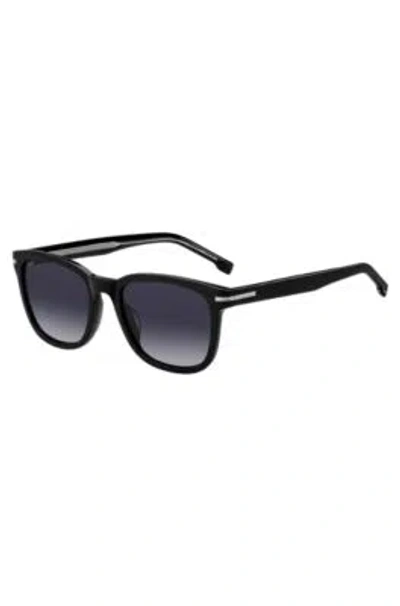 Hugo Boss Black-acetate Sunglasses With Silver-tone Hinges Men's Eyewear In Assorted-pre-pack