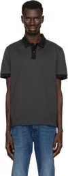 Hugo Boss Boss Pitton Slim Fit Mercerized Cotton Polo In 001-black