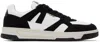 Hugo Boss Mixed-material Trainers With Nubuck And Leather In 010-charcoal