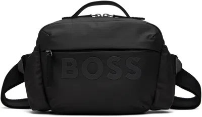 Hugo Boss Black Bonded Logo Bag In 001-black