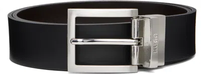 Hugo Boss Black Buffed Leather Belt