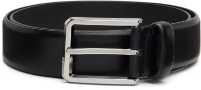 Hugo Boss Black Buffed Leather Belt