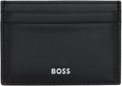 Hugo Boss Black Buffed Leather Card Holder