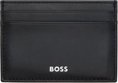 Hugo Boss Black Buffed Leather Card Holder