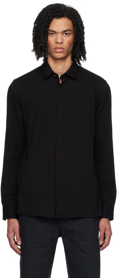Hugo Boss Black Buttoned Shirt In 001-black