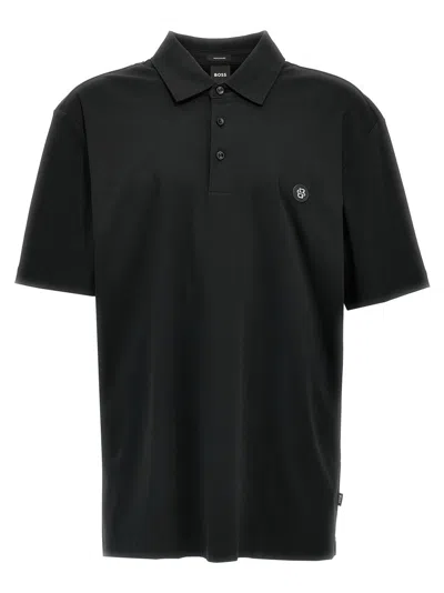 HUGO BOSS MEN BLACK C-PARRIS POLO SHIRT, XXL LUXURY POLOS FOR MEN DARVEYS