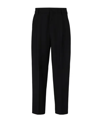 Hugo Boss Black Centrecrease Cropped Tailored Trousers