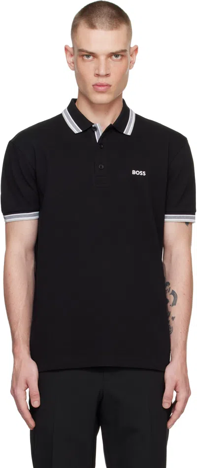HUGO BOSS BLACK CONTRAST LOGO POLO