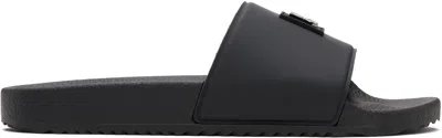 Hugo Boss Black Contrast-logo Strap Slides